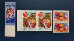 ソ連 noyta CCCP 外国の切手 5枚 vintage rare