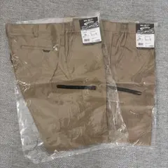 WM BEST ストレッチカーゴパンツ 3L キャメル 2枚セット