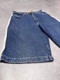 90s OLD VANS パイピングデザイン デニムショーツ Mのサムネイル