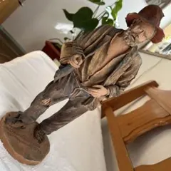 重量4kg】ヴィンテージ 魔女 置物 35cm 昭和レトロ オブジェ 雑貨