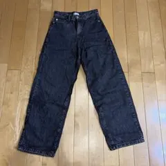 LOWRYS FARM ストレートデニムパンツ ブラック