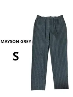 MAYSON GREYダークグレー ストライプ ジョガーパンツ サイズ１
