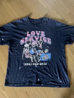 LOVE SERVICE Tシャツ ブラック古着 希少　裏原