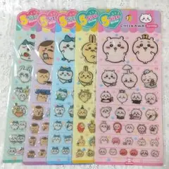 ちいかわ 5サイズステッカー ５点 セット ぷっくりシール まとめ売り