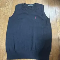 EAST BOY 黒 Vネック スクールベスト