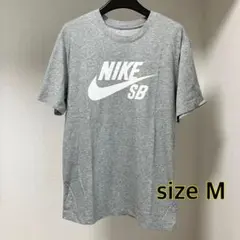 NIKE ナイキ　Tシャツ　メンズＭ　グレー　ロゴ