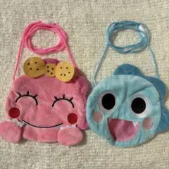 がんこちゃん調整可能な肩掛けストラップ付きポシェット　2点セット