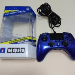 ホリパッドFPSプラス PS4 PS3 ブルー　有線
