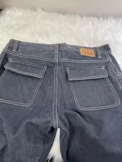 希少廃盤OLD GAP1969vintageデニムべイカーパンツ濃紺のサムネイル