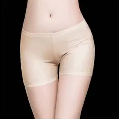 ベリーダンス 社交ダンス インナーパンツ 見せパン ラインストーン　ベージュ