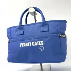 パーリーゲイツ　カートバッグ　トートバッグ　ゴルフ　ニコちゃん　ブルー