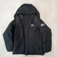 CAMP7 黒 ダウンコート フード付き