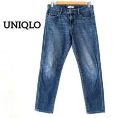 ユニクロ UNIQLO ストレートデニム ブルー サイズ25 シンプル