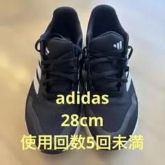 adidas ブラック ランニングシューズ　28cm