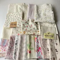 はぎれ まとめ売り ホワイト系　パッチワーク