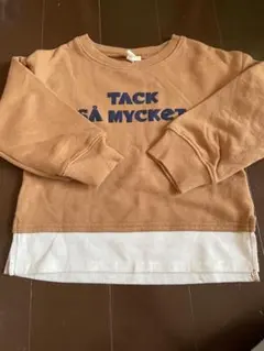 ブラウン プリント トレーナー