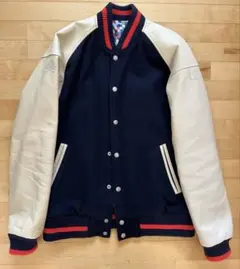 uniform experiment スタジャン フラグメント ネイビー L