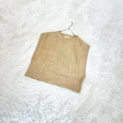 LOWRYS FARM ローリーズファーム　コットンブレンドニットベスト F