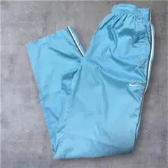 00s nike wide nylon pants y2k テック系 水色