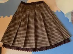 axes femme ひざ丈プリーツスカート