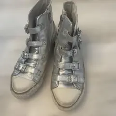 ASH ハイカットスニーカー シルバーのサムネイル
