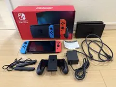 【中古美品】任天堂ニンテンドースイッチSwitch ネオンブルー・レ本体