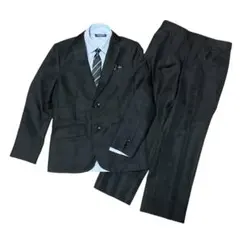 【150cm】男の子 フォーマルスーツ 黒 セットアップ 卒業式 入学式