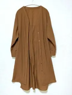 【美品】COMME CA ISMロングシャツワンピースシワなりにくい羽織り