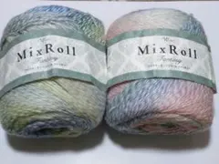 毛糸　ウイスターミックスロールファンタジー　2玉　100g 410m