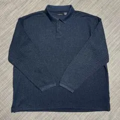 90s GEORGE ニットポロ メランジセーター クリーニング済み 美品