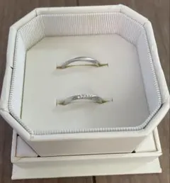 【美品】4℃ 結婚指輪 ダイヤモンド pt950