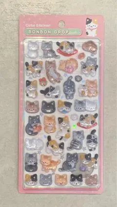 【国内正規品】新作 ボンボンドロップシール 和柄 ねこ ボンドロ