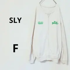 スライ　SLY W FRONT LOGO ZIP UP 2wayスウェット Fのサムネイル