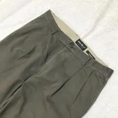 Eddie Bauer エディーバウアー ワイドチノ ツータック カーキ　W35