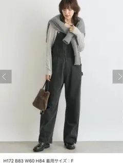 【新品未使用】RIVE DROITE リヴドロア サロペットベージュ　Free RIVE DROITE 「RIVE DROITE」 オーバーオール FREE ライト