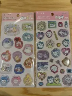 ちいかわ　ポップデコパーティー　ラメきらクリスタルシール わたあめカプセルシール