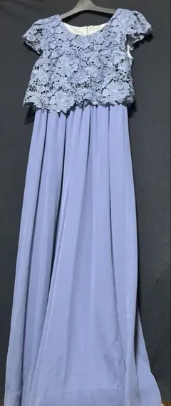 68 メトリーゼ定価2万位ブルー　レーストップ パーティードレス　パンツスタイル