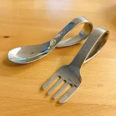 【familiar】ノリタケ×ファミリア ベビースプーン＆フォークセット