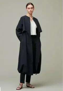 uncrave WHITE ウォッシャブルサスティナブルナイロンロングコート