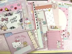 サンリオ、Hello Kitty 用紙セット 複数枚入り