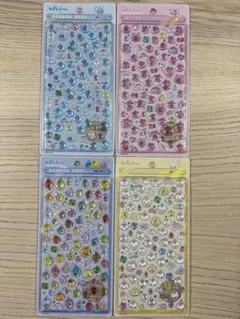 ボンボンドロップシール　ミニ　しずくちゃん　４種　コンプリート