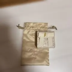 Peonyリボン付き オーストリッチ風 リップケース