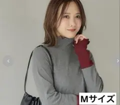 田中里奈 しまむら 裏起毛プルオーバー 長袖トップス 赤 Mサイズ