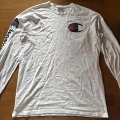 Champion チャンピオン 長袖Tシャツ ホワイト ビッグロゴのサムネイル