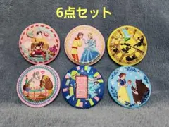 【刺繍缶バッチ】ディズニー　6点セット