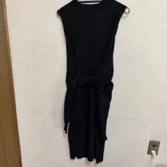 ノースリーブカットソーワンピース 黒のサムネイル