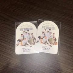 WEST. ×××××.POP UP STOREステッカー 2枚セット