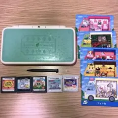 ニンテンドー2DSLL とびだせどうぶつの森 ソフト5本 サンリオamiibo