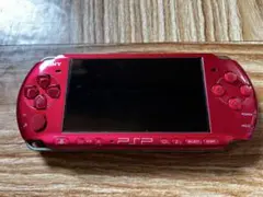 [ジャンク]PSP-3000レッド 4GBメモリースティック付