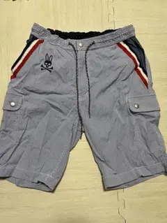 み*ん様 Psycho Bunny ストライプ グレーショートパンツ　ＸＬサイズ